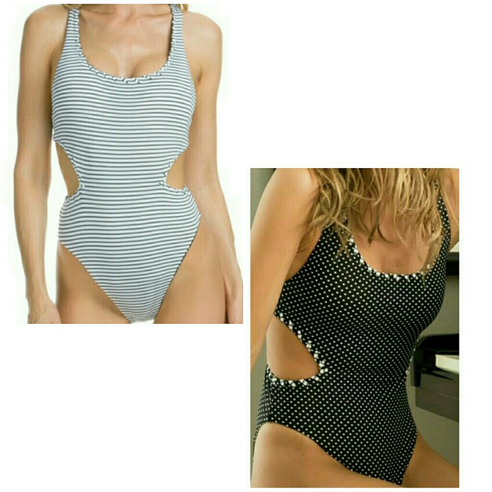 BECCA reversible monokini swimsuit Size S